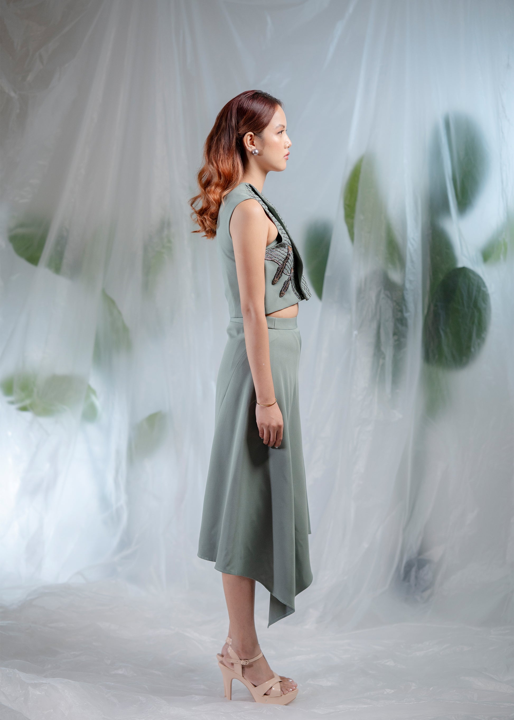 Sea Mist Embellished Co-ord set