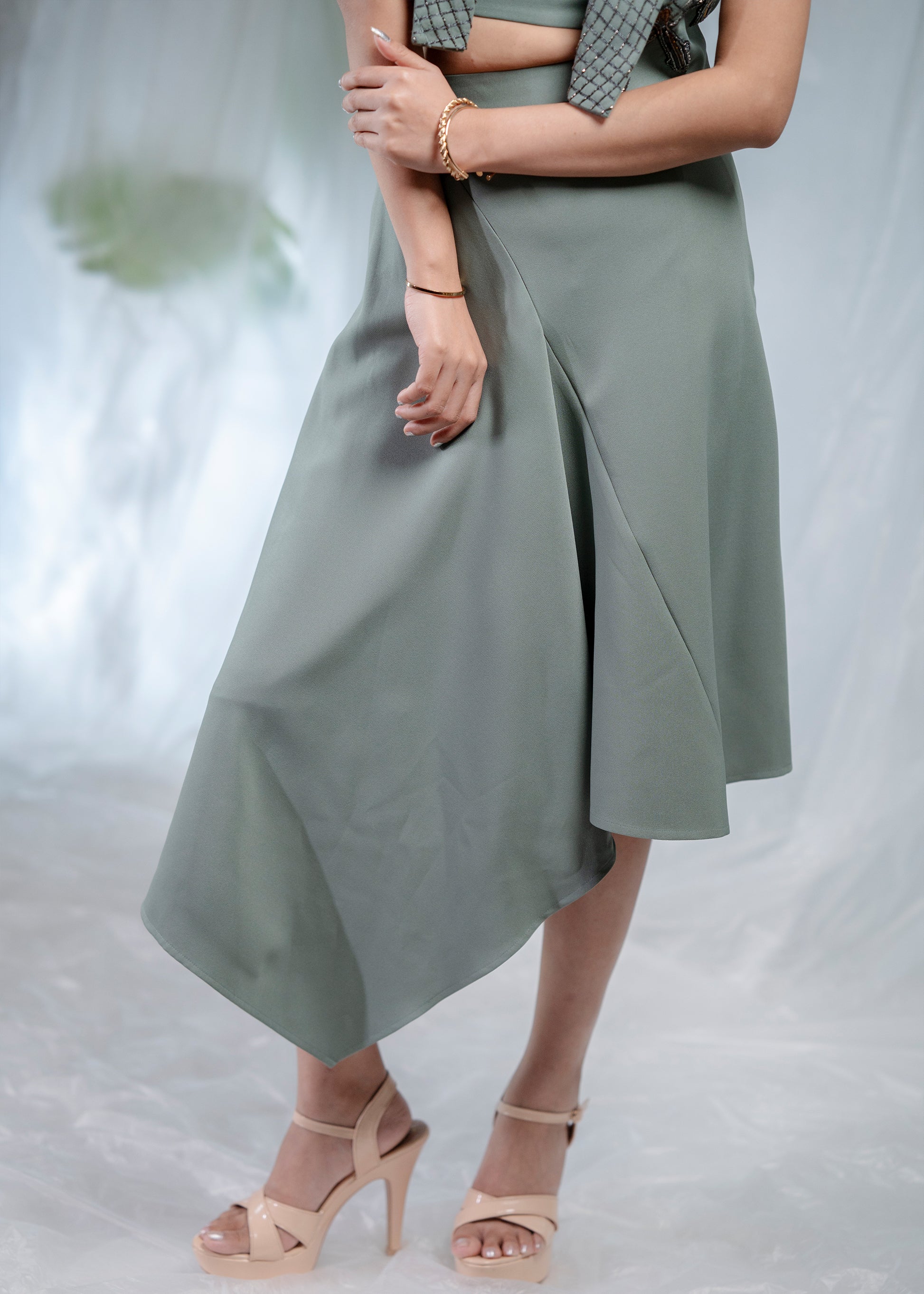 Sea Mist Embellished Co-ord set