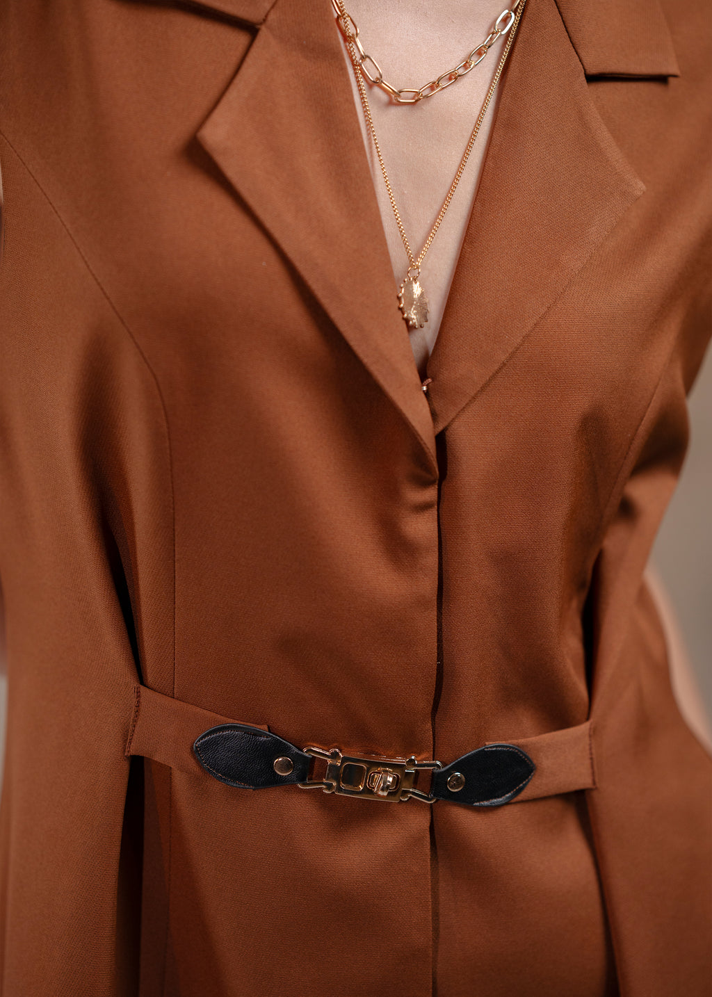 The Terracotta Palm Dress