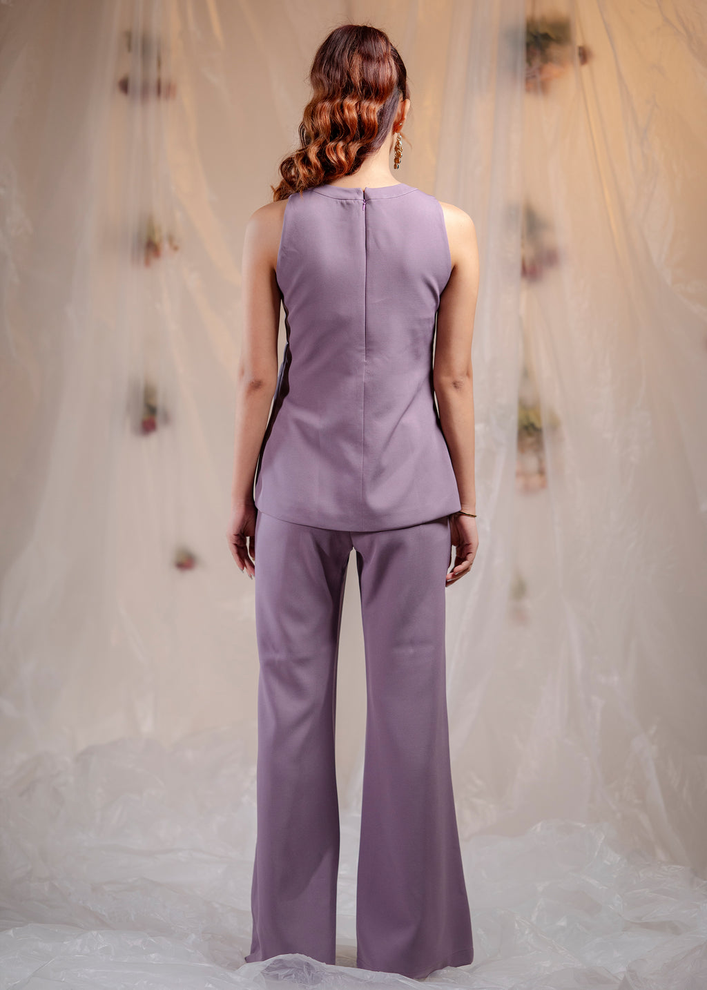 Amethyst Bloom Embroidered Co-ord Set