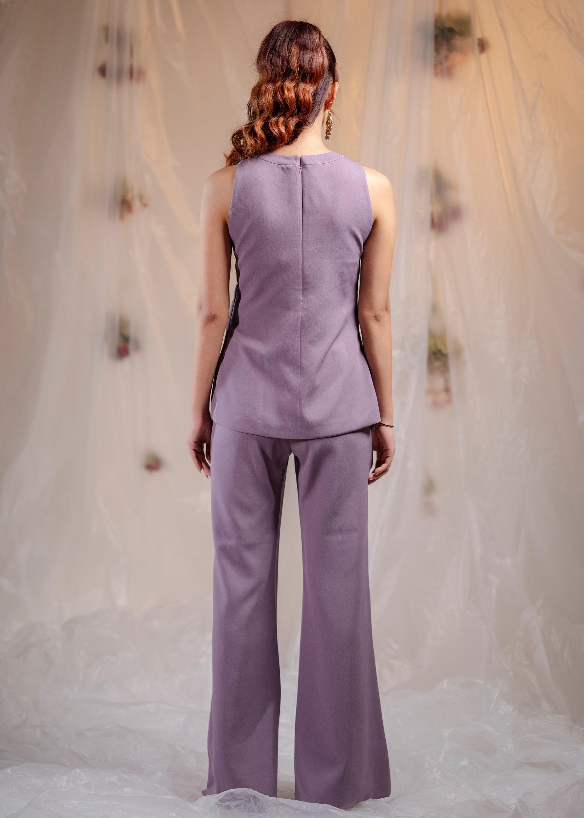 Amethyst Bloom Embroidered Co-ord Set
