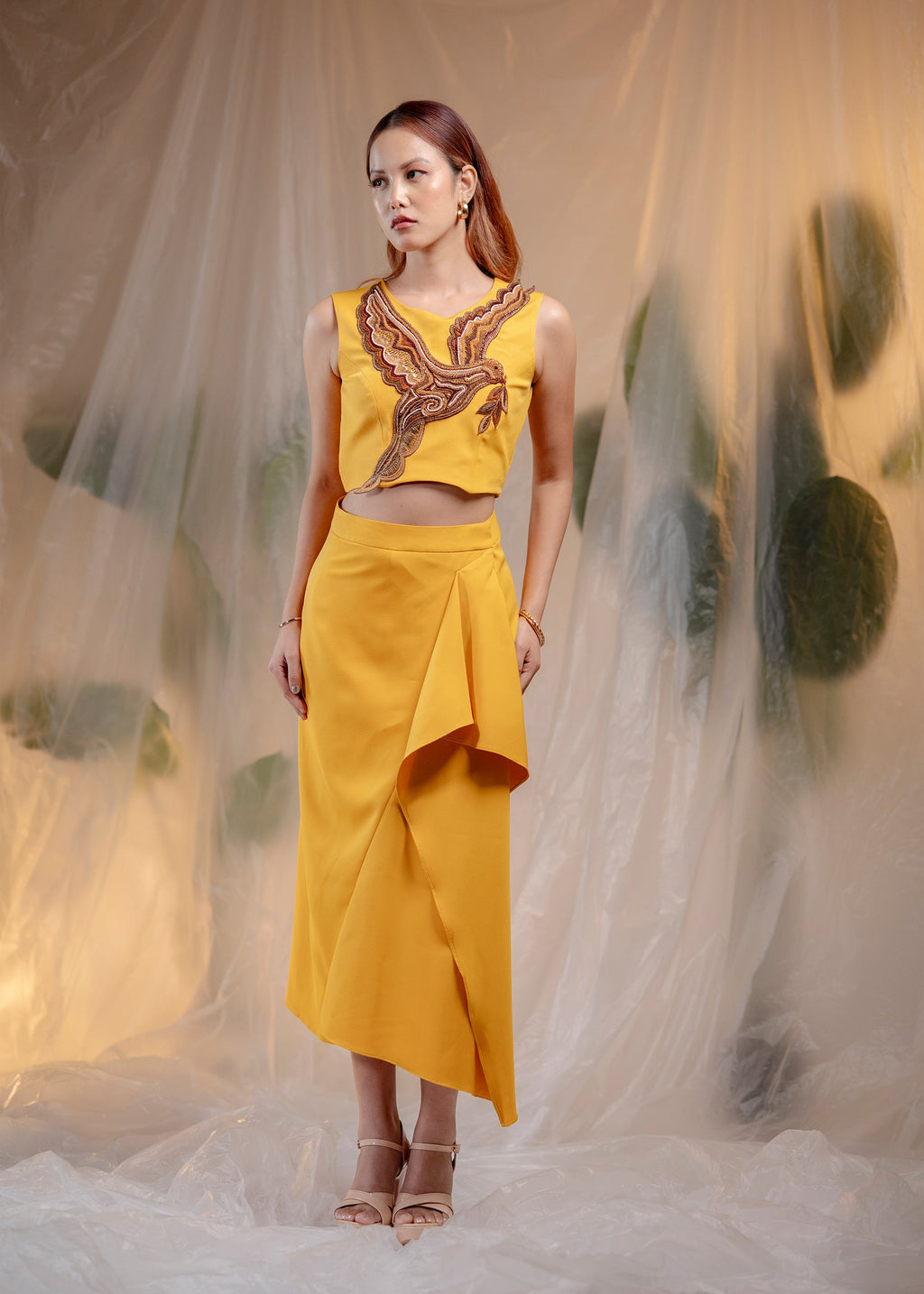 Verdant Bloom Draped Set