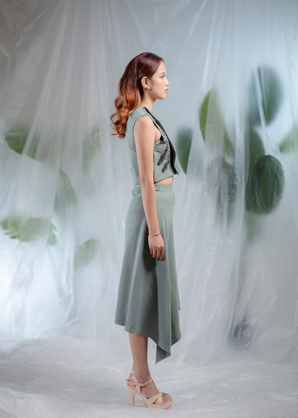 Sea Mist Embellished Co-ord set