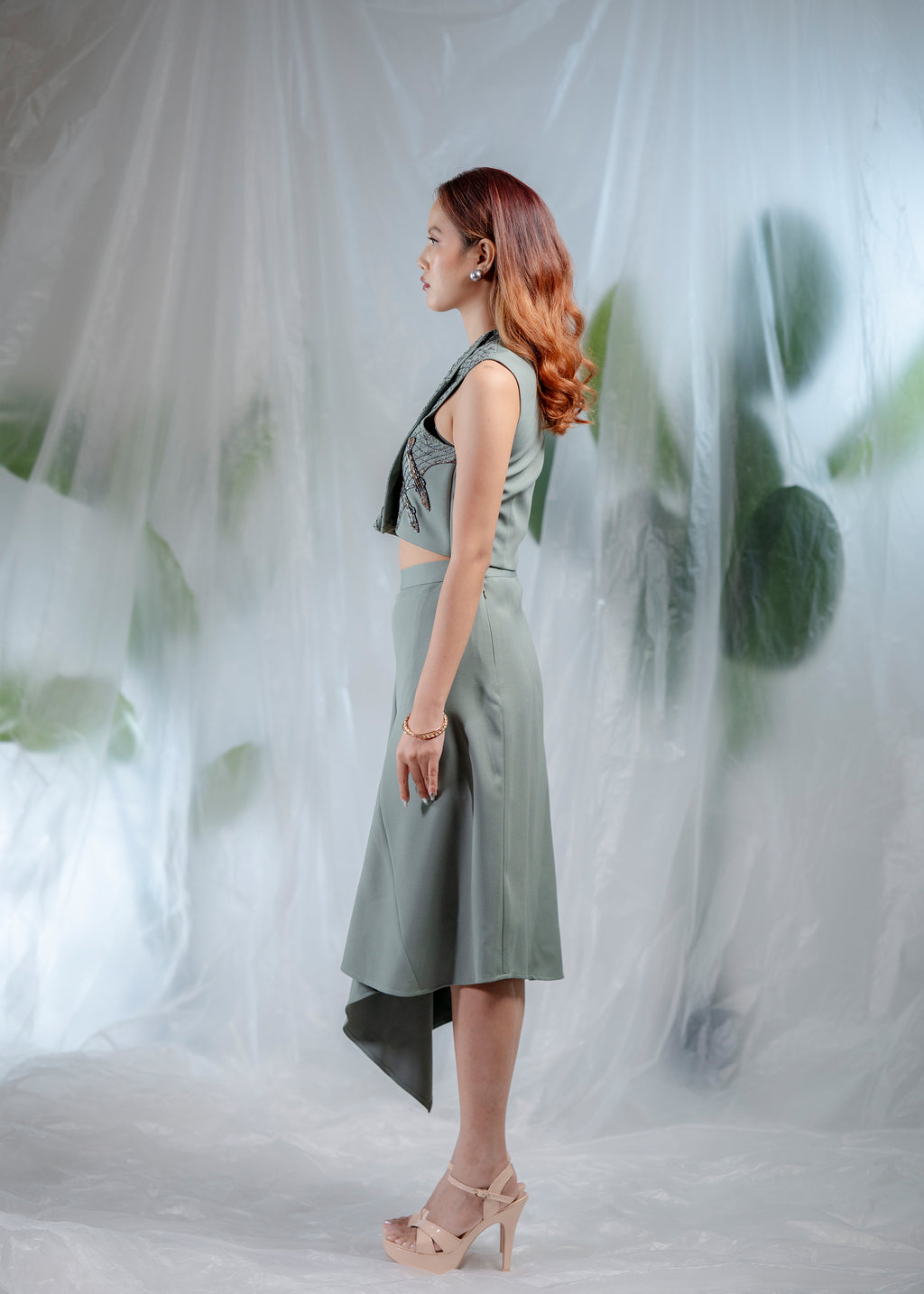 Sea Mist Embellished Co-ord set